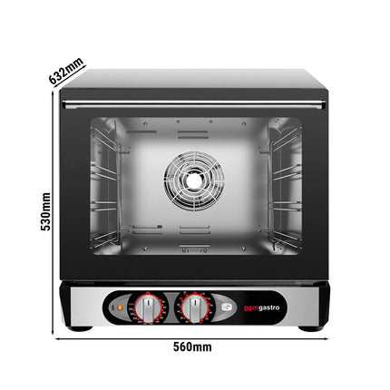 GGM Gastro Compact Convection Oven - Manual Controls - 1 Baking Chambers - 4x 450x340mm