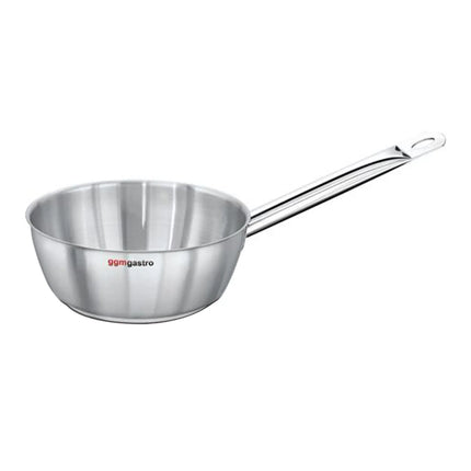 GGM Gastro Conical Sauté Pan - Stainless Steel - 1.9L - Ø 200mm - Height: 70mm - Induction Compatible
