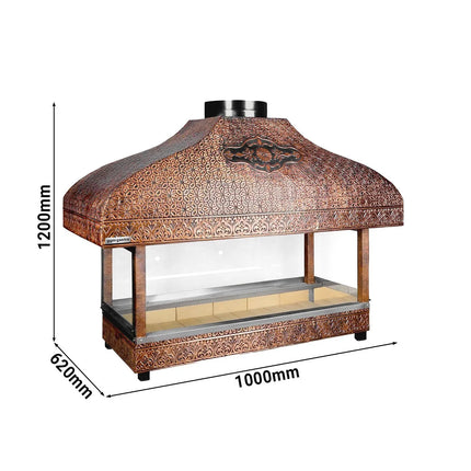 GGM Gastro Copper Charcoal Grill - 1000mm