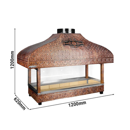 GGM Gastro Copper Charcoal Grill - 1200mm