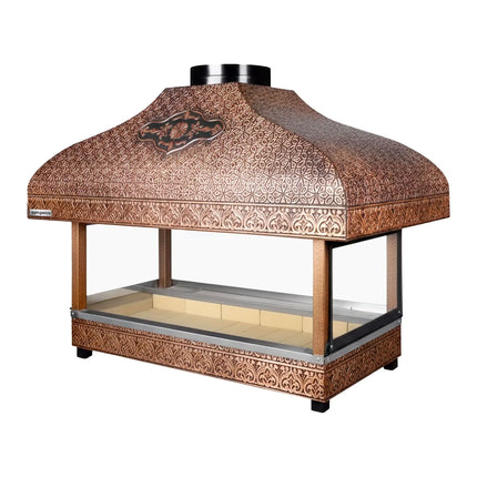 GGM Gastro Copper Charcoal Grill - 1500mm - 1 grill grates - Grill grate: 1300x500mm