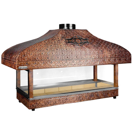 GGM Gastro Copper Charcoal Grill - 2000mm - Grill grate: 1800x500mm