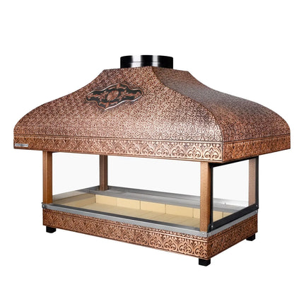 GGM Gastro Copper Charcoal Grill - 2000mm - Grill grate: 1800x500mm