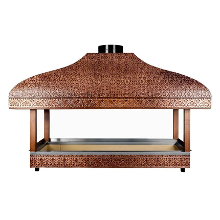 GGM Gastro Copper Charcoal Grill - 2000mm - Grill grate: 1800x500mm