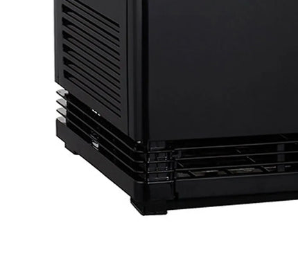 GGM Gastro Countertop 4-Sided Glass Display Fridge - 98L - 428mm - Double glazing - square - with 4 shelves - 1 glass door - Black