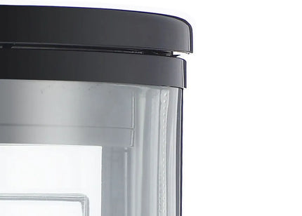 GGM Gastro Countertop 4-Sided Glass Display Fridge - Double glazing - round - 73L - 503mm - with 4 rotating shelves - 1 glass door - for patisserie - Black