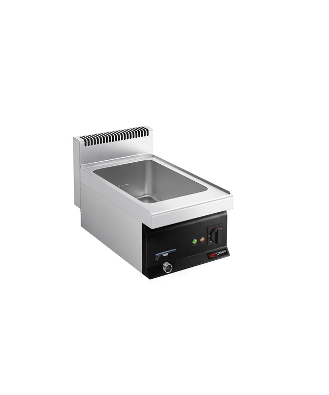 GGM Gastro Countertop Bain Marie - 1x GN 1/1 or 2x GN 1/2 - 1,2 kW - with Drain Tap