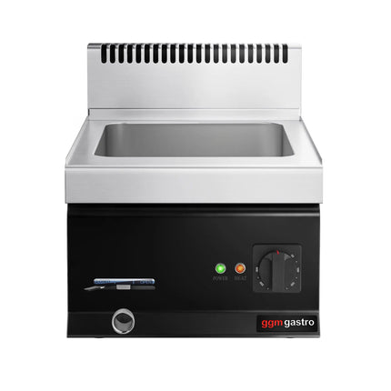 GGM Gastro Countertop Bain Marie - 1x GN 1/1 or 2x GN 1/2 - 1,2 kW - with Drain Tap