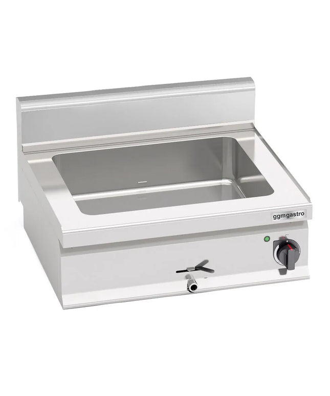 GGM Gastro Countertop Bain Marie - 6x GN 1/4 - 1,2 kW - with Drain Tap