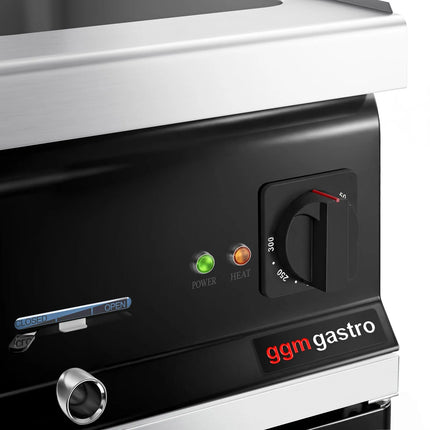 GGM Gastro Countertop Bain Marie - GN 1/1 - 1,2 kW - incl. Substructure with 1 door - with Drain Tap