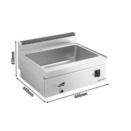 GGM Gastro Countertop Bain Marie - GN 1/1 + 3x GN 1/9 - 1,2 kW - with Drain Tap