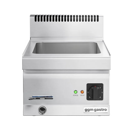GGM Gastro Countertop Bain Marie - GN 1/1 or 2x GN 1/2 - 1,2 kW - with Drain Tap