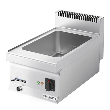 GGM Gastro Countertop Bain Marie - GN 1/1 or 2x GN 1/2 - 1,2 kW - with Drain Tap