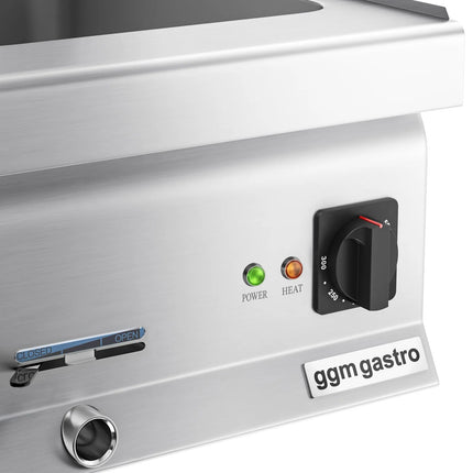 GGM Gastro Countertop Bain Marie - GN 1/1 or 2x GN 1/2 - 1,2 kW - with Drain Tap
