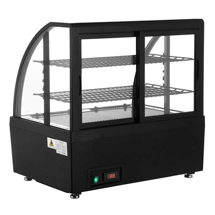 GGM Gastro Countertop display fridge - 100L - 705mm - Double glazing - with 2 shelves - rear sliding glass doors