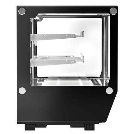 GGM Gastro Countertop display fridge - 120L - 702mm - Double glazing - with 2 adjustable shelves - rear sliding glass doors