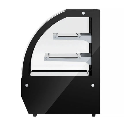 GGM Gastro Countertop display fridge - 140L - 900mm - Double glazing - with 2 glass shelves - rear sliding glass doors
