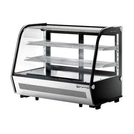 GGM Gastro Countertop display fridge - 160L - 874mm - Double glazing - with 2 shelves - rear sliding glass doors
