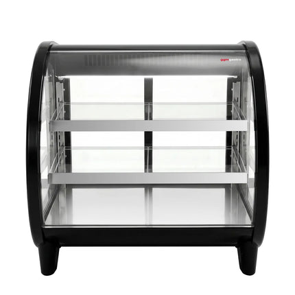 GGM Gastro Countertop display fridge - 188L - 718mm - Double glazing - square - with 2 shelves - rear sliding glass doors