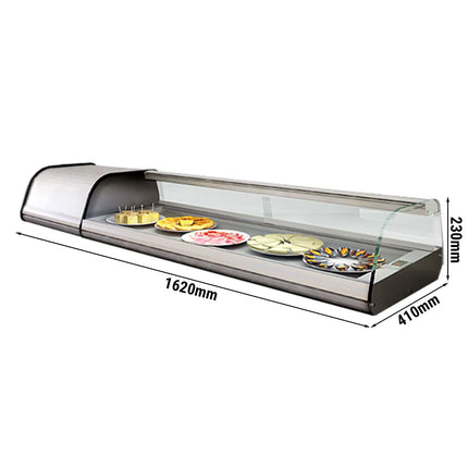 GGM Gastro Countertop Display Fridge PREMIUM PLUS - 1620x230mm - 6x GN 1/3