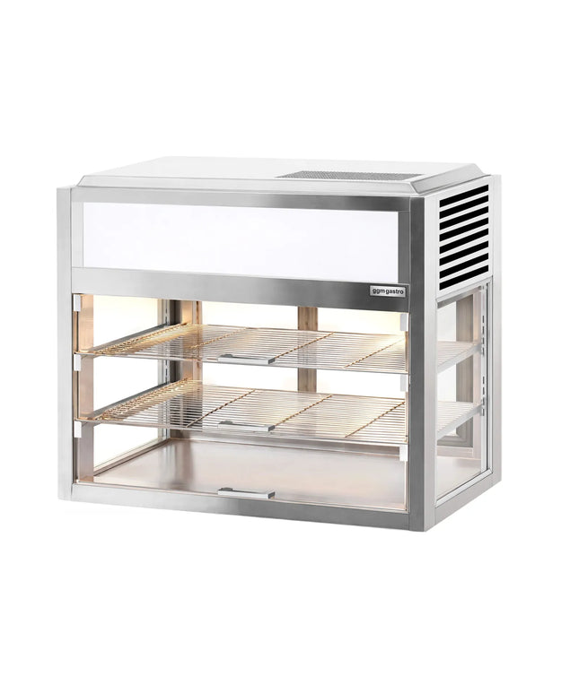 GGM Gastro Countertop display fridge Self-Service - 225L - 900mm - Double glazing - square - with 2 shelves - rear sliding doors