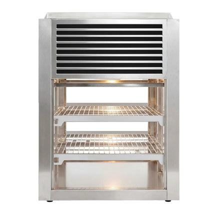 GGM Gastro Countertop display fridge Self-Service - 225L - 900mm - Double glazing - square - with 2 shelves - rear sliding doors