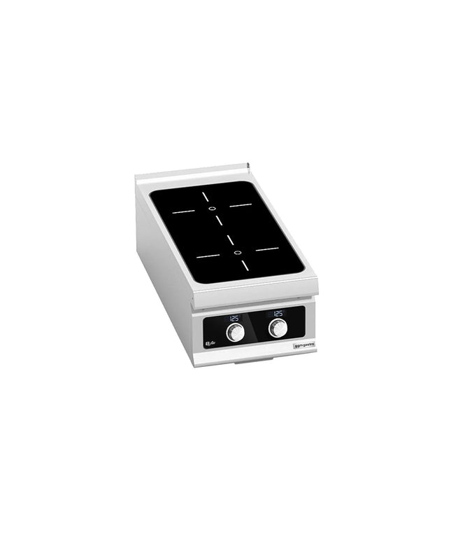GGM Gastro Countertop Induction Hob - 10kW - 2 zones - Bflex Digital