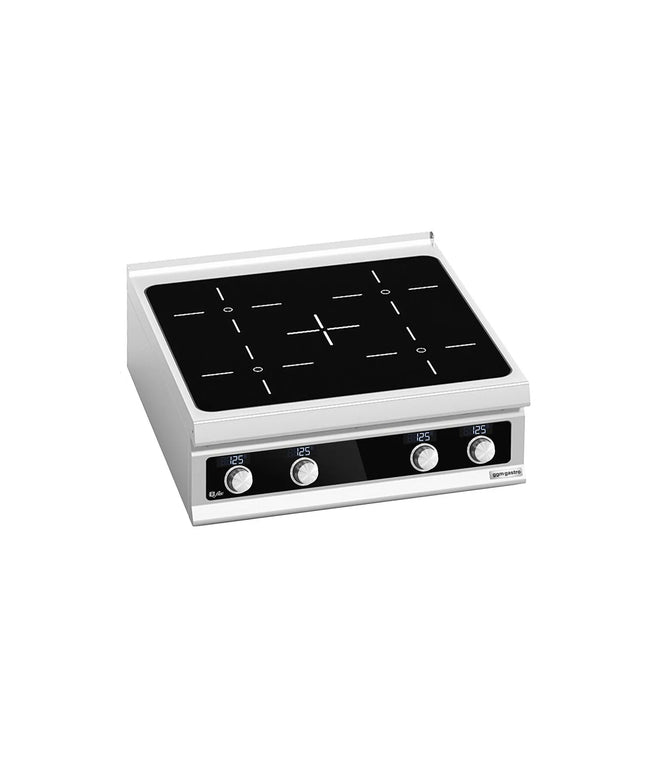 GGM Gastro Countertop Induction Hob - 20kW - 4 zones - Bflex Digital - Heavy Duty - High-Output Model
