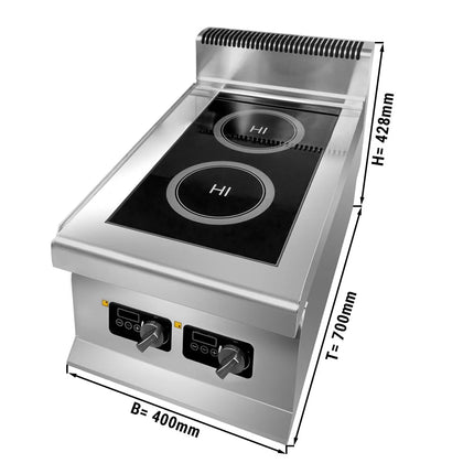 GGM Gastro Countertop Induction Hob - 6kW - 2 zones