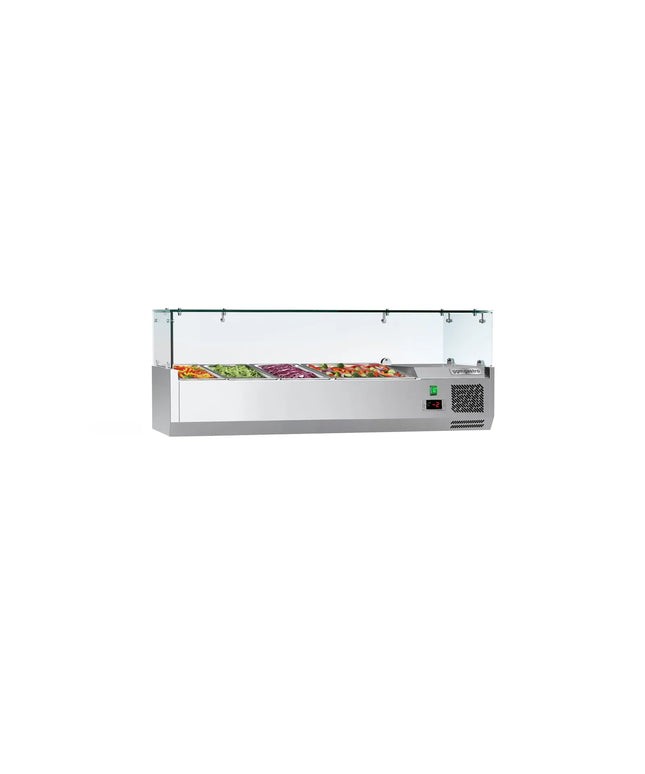 GGM Gastro Countertop Prep Well / Refrigerated Topping Unit ECO - 1200x395mm - 4x GN 1/3
