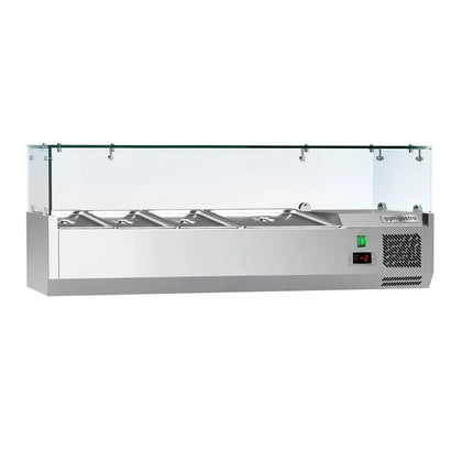 GGM Gastro Countertop Prep Well / Refrigerated Topping Unit ECO - 1200x395mm - 4x GN 1/3
