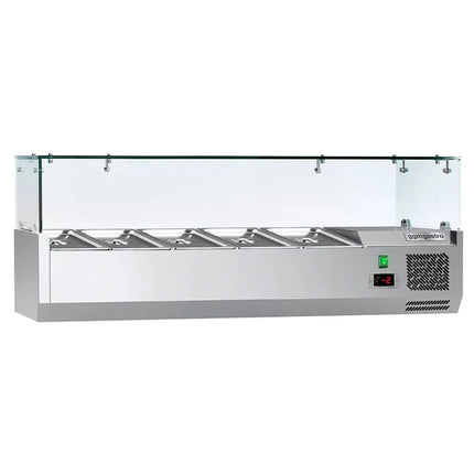 GGM Gastro Countertop Prep Well / Refrigerated Topping Unit ECO - 1200x460mm - 5x GN 1/4