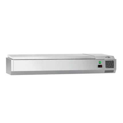 GGM Gastro Countertop Prep Well / Refrigerated Topping Unit ECO - 1400x335mm - 6x GN 1/4