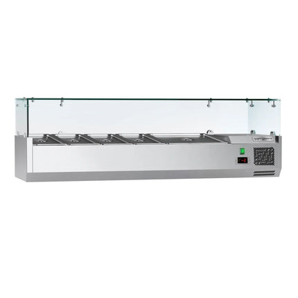 GGM Gastro Countertop Prep Well / Refrigerated Topping Unit ECO - 1400x395mm - 6x GN 1/3
