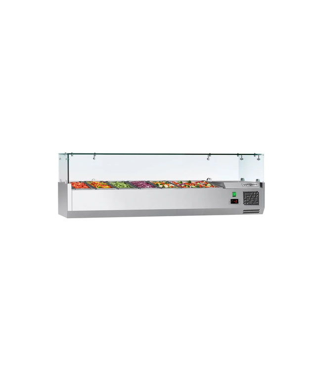 GGM Gastro Countertop Prep Well / Refrigerated Topping Unit ECO - 1500x395mm - 6x GN 1/3