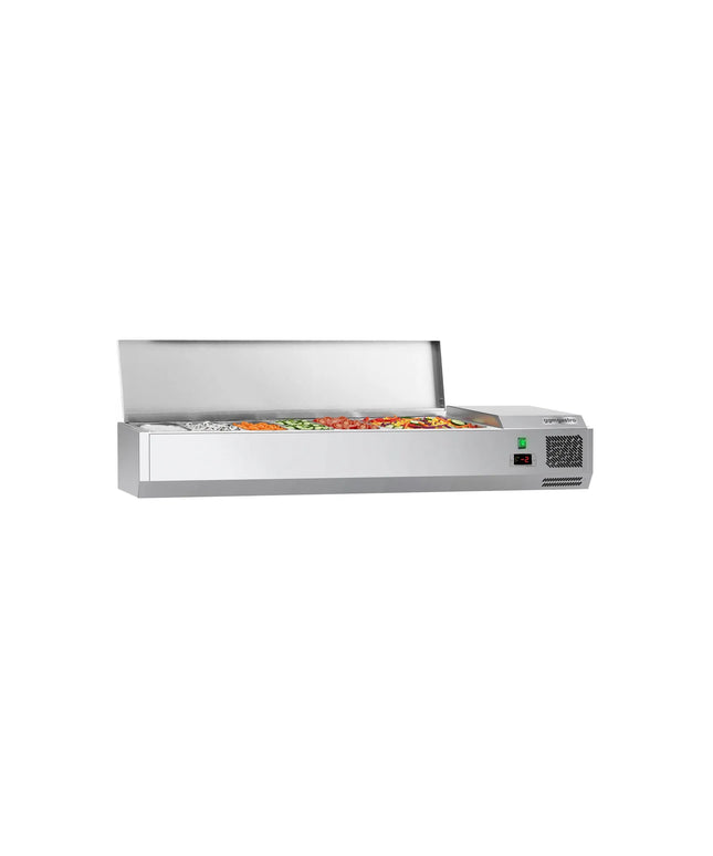 GGM Gastro Countertop Prep Well / Refrigerated Topping Unit ECO - 1500x395mm - 6x GN 1/3