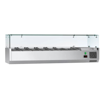 GGM Gastro Countertop Prep Well / Refrigerated Topping Unit ECO - 1500x395mm - 6x GN 1/3