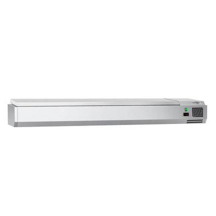 GGM Gastro Countertop Prep Well / Refrigerated Topping Unit ECO - 2000x335mm - 10x GN 1/4