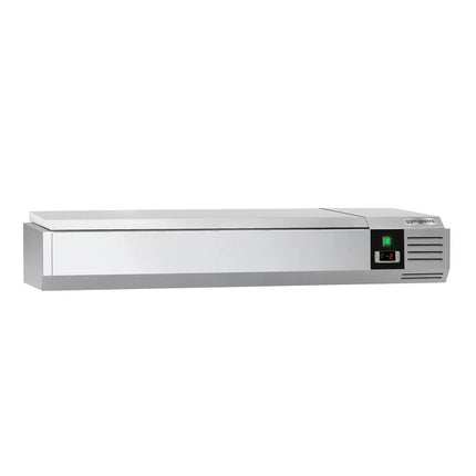 GGM Gastro Countertop Prep Well / Refrigerated Topping Unit PREMIUM - 1200x335mm - 5x GN 1/4