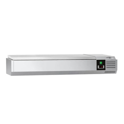 GGM Gastro Countertop Prep Well / Refrigerated Topping Unit PREMIUM - 1200x395mm - 4x GN 1/3