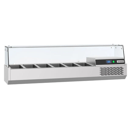 GGM Gastro Countertop Prep Well / Refrigerated Topping Unit PREMIUM - 1550x390mm - 6x GN 1/3