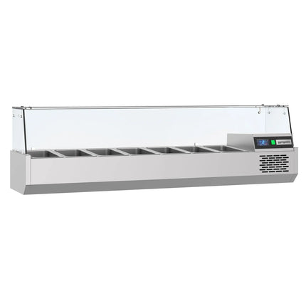 GGM Gastro Countertop Prep Well / Refrigerated Topping Unit PREMIUM - 1600x460mm - 6x GN 1/3