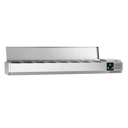 GGM Gastro Countertop Prep Well / Refrigerated Topping Unit PREMIUM - 1800x395mm - 8x GN 1/3