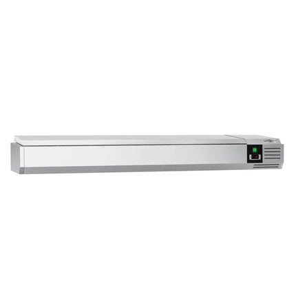 GGM Gastro Countertop Prep Well / Refrigerated Topping Unit PREMIUM - 1800x335mm - 8x GN 1/4