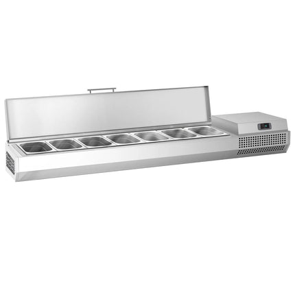GGM Gastro Countertop Prep Well / Refrigerated Topping Unit PREMIUM PLUS - 1733x413mm - 6x GN 1/3
