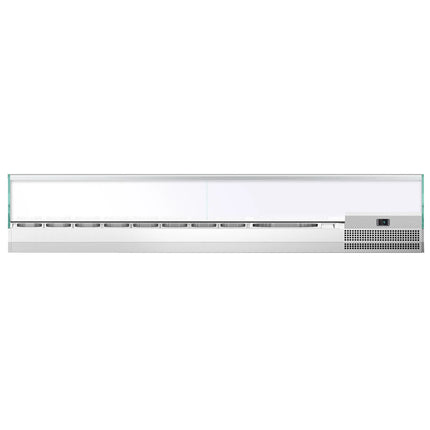 GGM Gastro Countertop Prep Well / Refrigerated Topping Unit PREMIUM PLUS - 2300x353mm - 11x GN 1/4
