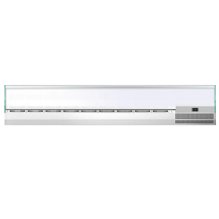 GGM Gastro Countertop Prep Well / Refrigerated Topping Unit PREMIUM PLUS - 1976x353mm - 9x GN 1/4