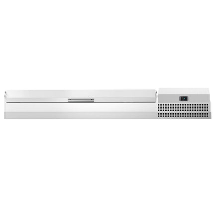 GGM Gastro Countertop Prep Well / Refrigerated Topping Unit PREMIUM PLUS - 1733x353mm - 7x GN 1/4