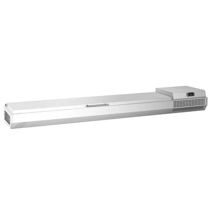 GGM Gastro Countertop Prep Well / Refrigerated Topping Unit PREMIUM PLUS - 2300x353mm - 11x GN 1/4