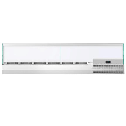 GGM Gastro Countertop Prep Well / Refrigerated Topping Unit PREMIUM PLUS - 1733x413mm - 6x GN 1/3